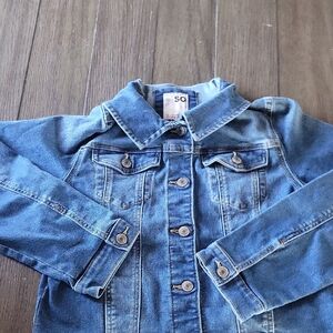 SO Girls Light Blue Denim Jacket with Button Front